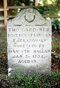 Headstone of Thomas Gardiner